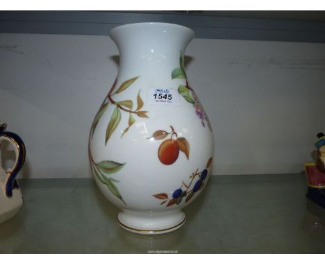 A Royal Worcester ' Evesham' Vase, 10 1/2" tall.