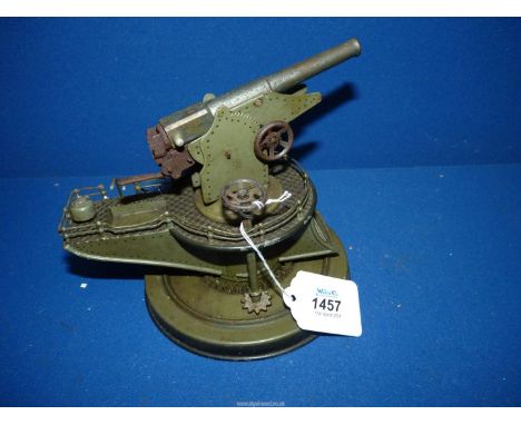 A 1930's toy Gun Turret by Marklin, Germany.