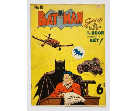 Batman 10 (1951 K. G. Murray Oz reprint). Bright cover, light tan pages, no major faults [vg+]