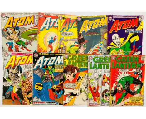 Atom (1963-65) 7-9, 12, 13, 21, 32. With Green Lantern 19, 33, 35. #8, 22 [gd], balance [vg/vg+] (10). No Reserve