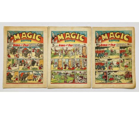 Magic Comic (1939) 6, 7, 8 [vg+/vg/vg-] (3)