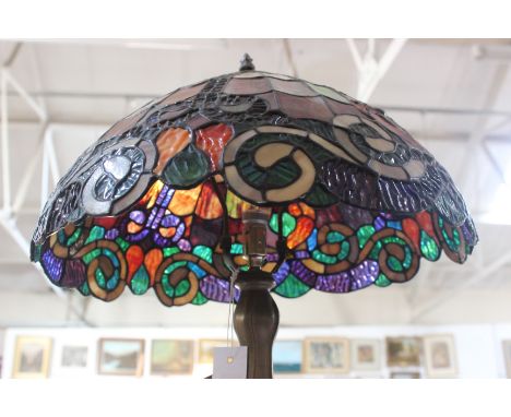 A Tiffany style table lamp (sold as parts)