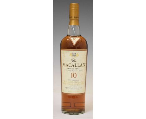 The Macallan Single Malt Highland Scotch Whisky, 10 Years Old, 1 bottle