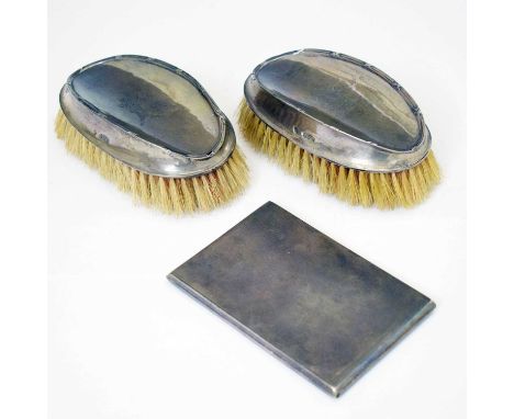 George V silver cigarette case with engine-turned decoration, sponsor's mark of William Neale &amp; Son, Birmingham 1939,12.5