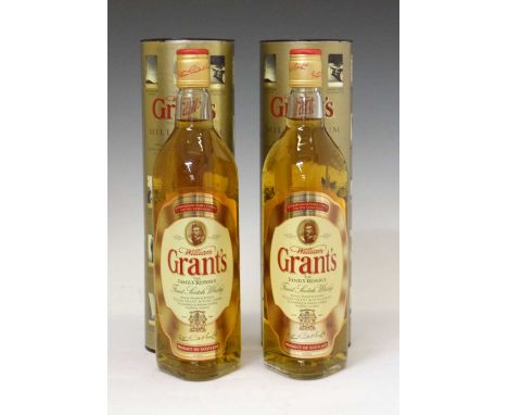 Grant's Family Reserve 'Millennium' Finest Scotch Whisky, 15 Years Old, Banffshire, 2 bottles in presentation tubes