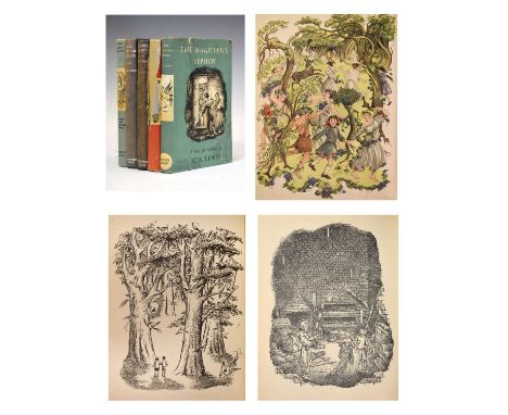 C. S. Lewis - Five first edition and later 'Narnia' books, in varying states and impressions, to include; 'Prince Caspian, Th