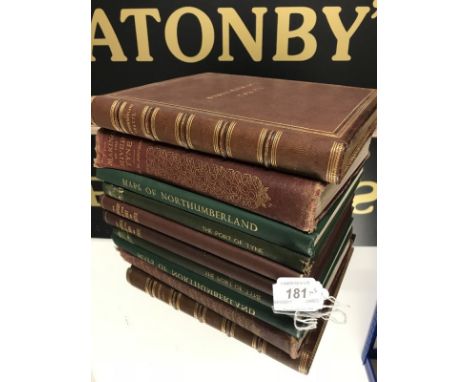 COLLECTION OF NORTHUMBERLAND AND TYNE INTEREST BOOKS comprising 'Northumberland Tracts', 'Making of the Tyne' by R W Johnson,