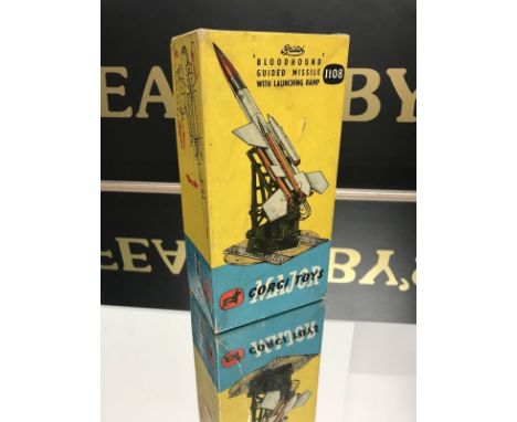 CORGI MAJOR DIECAST BOXED BRISTOL BLOODHOUND GUIDED MISSILE with launching pad, no. 1108