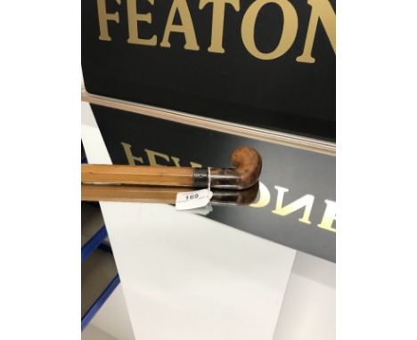 LATE VICTORIAN SUNDAY GOLF CLUB/WALKING STICK of tapering octagonal form
