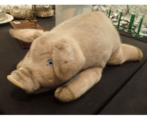 Steiff plush pig L: 48 cm