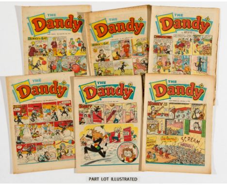 Dandy (1961-64). 1961: 31 issues between 1000-1049 including Xmas. 1962: 27 issues between 1051-1101 including 2 x Xmas. 1963