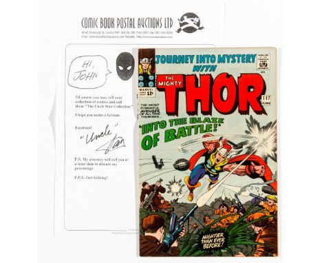 Journey Into Mystery 117 (1965). From the 'Uncle Stan' collection of Marvel comics sent by Stan Lee to his nephew, John in Lo