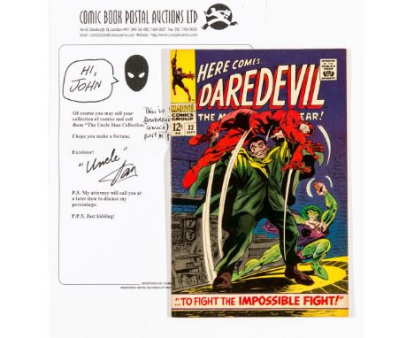 Daredevil 32 (1967). From the 'Uncle Stan' collection of Marvel comics sent by Stan Lee to his nephew, John in London in 1967