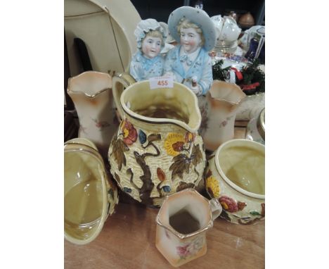 A selection of vintage ceramics including Indian Tree