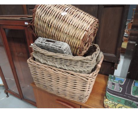 A selection of baskets assorted vintage and designs