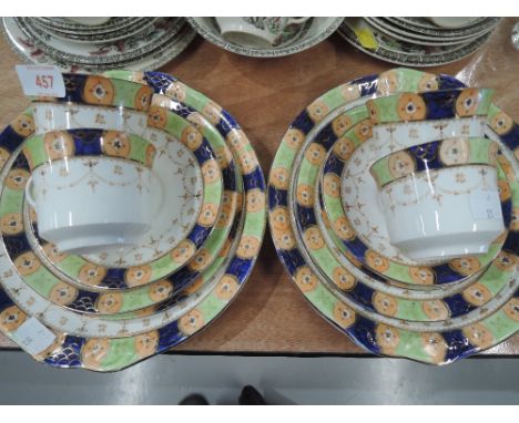A selection of vintage tea cups and saucers un marked
