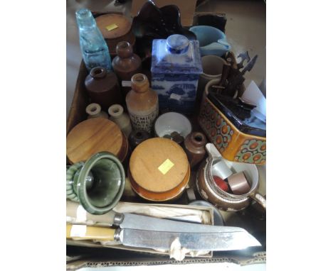 A selection of vintage ceramics including Hornsea pottery
