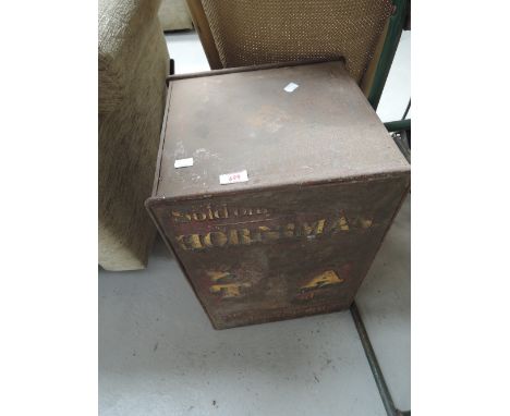 A large vintage Tea tin