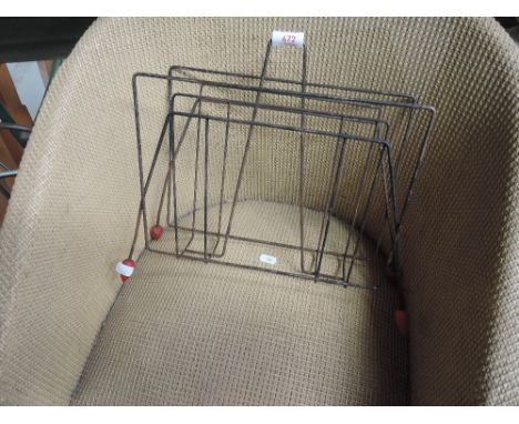 A vintage magazine rack 
