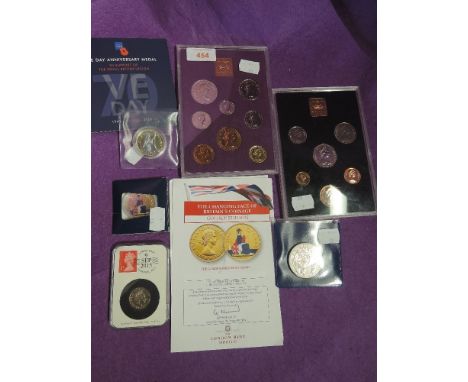 A selection of vintage coins currency and world money