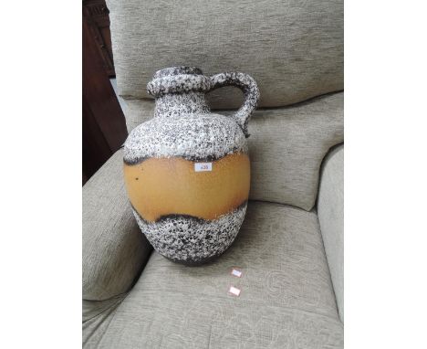 A Vintage West German flow pottery jug