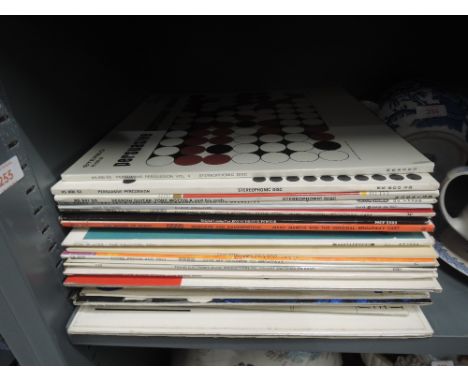 A selection of vintage 33rpm vinyl records mostly jazz easy listening etc