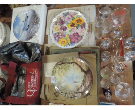 A selection of vintage curios including 1950's cocktail glasses