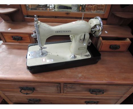 A vintage Brother sewing machine
