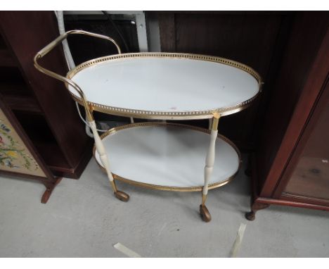 A vintage tea trolley