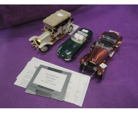 A selection of vintage Die cast model cars by Franklyn Mint