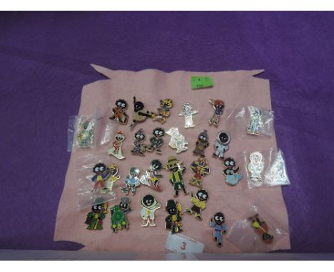 A selection of vintage Robertsons jam advertising badges.