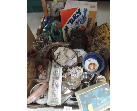 A selection of vintage curios trinkets and house hold items