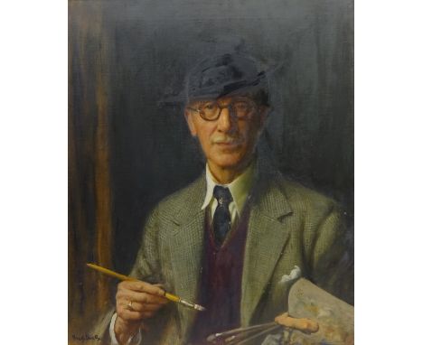 Frederick William Elwell (British 1870-1958): Artist's Self Portrait, oil on canvas signed 75cm x 62cm
Provenance: direct fro