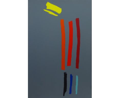 Jonathan Monk (British 1969-): Untitled No.128, oil on canvas, inscribed verso in artist's hand 'No.128 (Glasgow)' 'Jonathan 