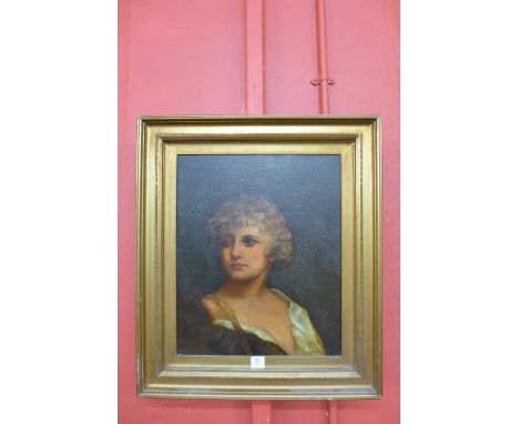 A L. Mitchell portrait of a young boy, oil on canvas, signed and dated 1904