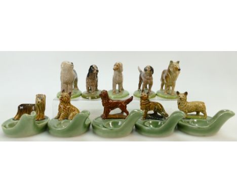 Wade Championship series figures: Afghan Hound, Labrador, Cocker Spaniel, Collie, Old English Sheep Dog together with similar