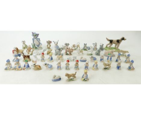 A collection of Wade leprechaun whimsies: A collection of various Wade whimsies including many leprechauns, Disneys, first ve