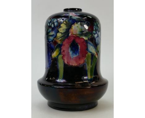 Moorcroft Flambé Lamp Base: Lamp base decorated in the orchid design, height 20cm.