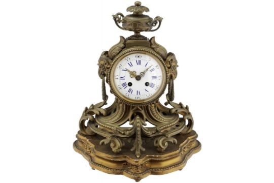 Kamingarnitur Frankreich um 1870. Napoléon III. Reich verziertes