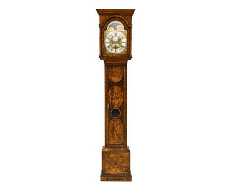 A Walnut Eight Day Longcase Clock, signed John Mason, Bawtry, Fecit, circa 1760, flat top pediment, trunk door with later inl