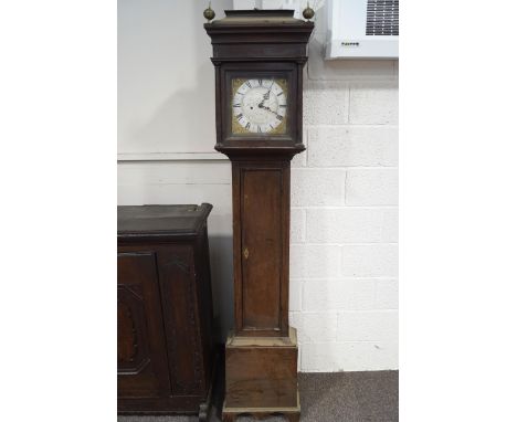 An 18th century oak eight day longcase clock by Richard Banister, Coleshill (the 30 hour movement altered to an eight day), 1