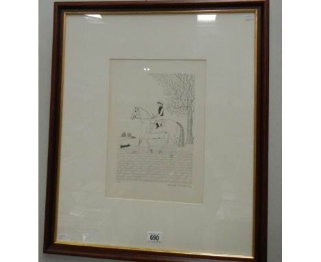 A signed framed and glazed French artist proof lithograph of horse and jockey scene by Vincent Haddelsey (1934-2010) image 35