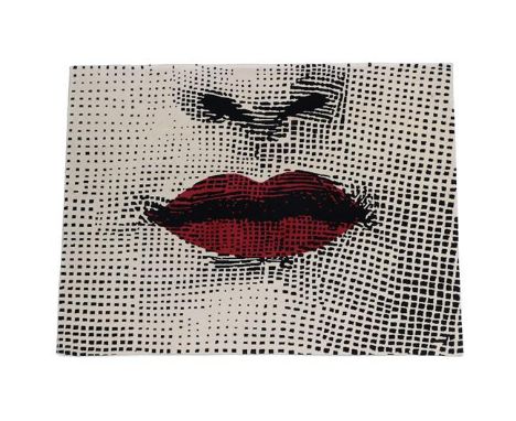 Atelier Fornasetti: A Bacio Rug, hand made wool, labelled FORNASETTI by ROUBINI RUGS WORKS OF ART, 131cm by 171cm See illustr