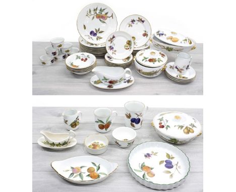 Royal Worcester 'Evesham' part dinner service