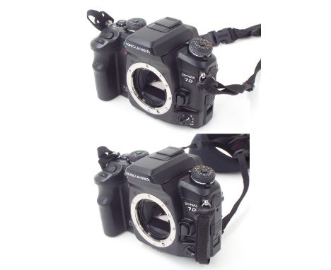 Two Konica Minolta Dynax 7D DSLR camera bodies (2)