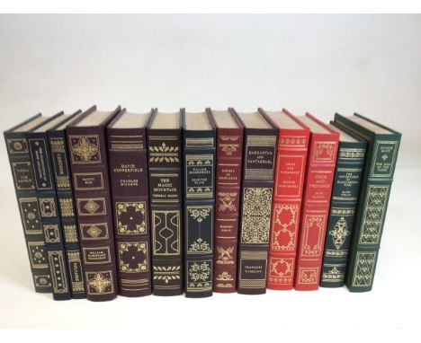 Franklin Library 13 titles of popular authors including Pride and Prejudice, The Mill on the Floss, The Aeneid, David Copperf