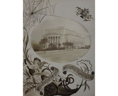 Riga.: Album aus dem Nachlaß der Sängerin Gabriele Müller-Lichtenegg aus Cilli (verstorben 1928 in Wien), 1886-94. Kl.4°. Lwd