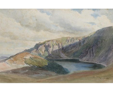 Hummel, Carl Maria Nicolaus: (1821 Weimar 1907). Blick auf den Lac Blanc in den Vogesen. R. u. signiert, bezeichnet "Lac blan