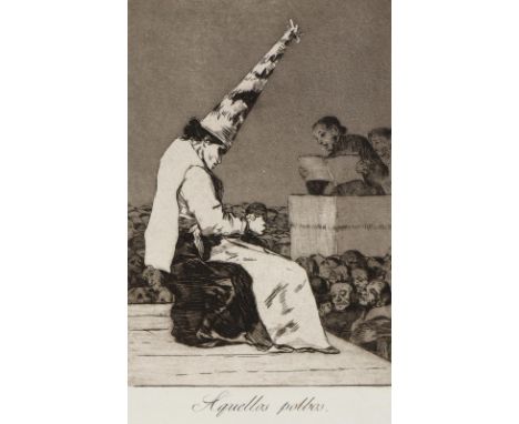 Goya, Francisco de: (1746 Fuendetodos - Bordeaux 1828). Aquellos poblos. Aquatinta mit Radierung und Kaltnadel auf kräftigem 
