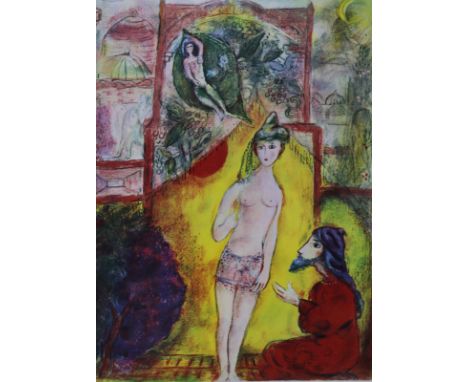 Cain,J., F.Mourlot u. C.Sorlier.: Chagall Lithographe I-VI. 6 Bde. Monte Carlo, Sauret 1960-86. 4°. Mit zahlr. farb. Illustr.